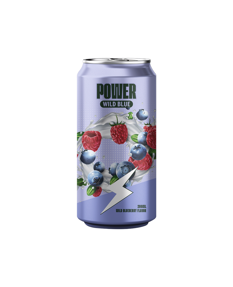 Power Wild Blue Energy Drink – Front View