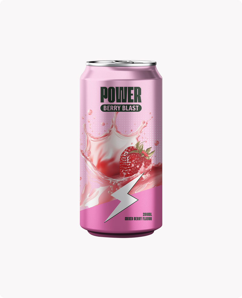 Power Berry Blast Energy Drink - Opening Can