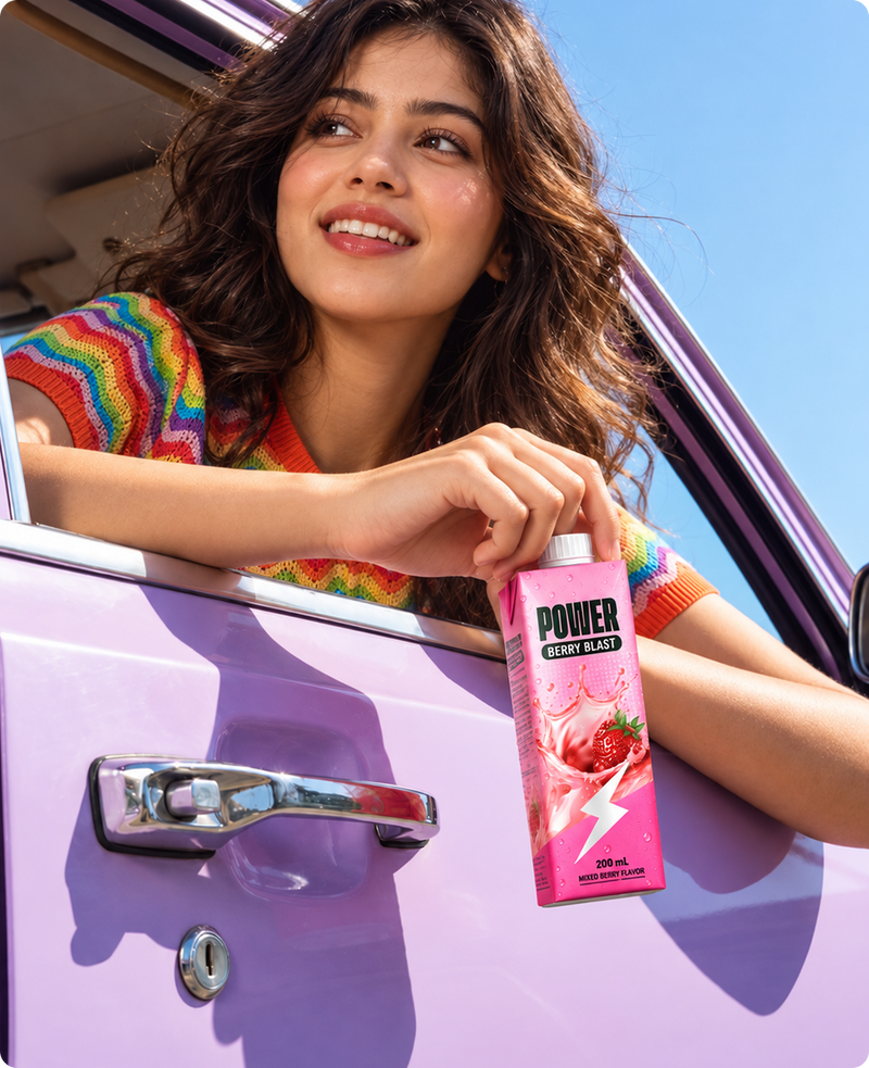 Power Berry Blast Tetra Pack – Lifestyle Shot