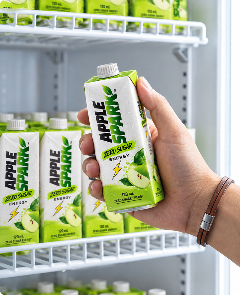 Citrus Charge Zero Sugar Energy Tetra Pack 120ml - Product Shot