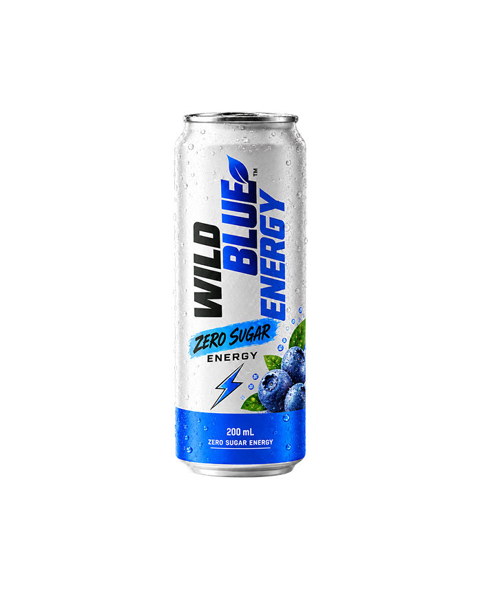 Wild Blue Energy Zero Sugar 200ml - Product Shot