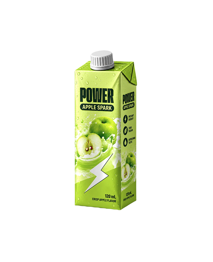 Power Apple Spark Tetra Pack 120ml - Product Shot