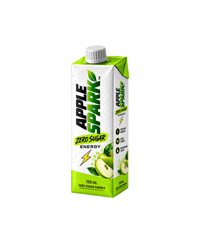 Apple Spark Zero Sugar Energy Tetra Pack 120ml - Product Shot